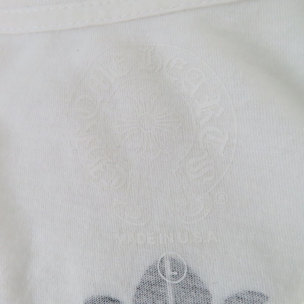 実際に弊社で買取させて頂いた【JPタグ】CHROME HEARTS/クロムハーツ セメタリー クロス マルチカラー 長袖 Tシャツ/Lの画像 2枚目