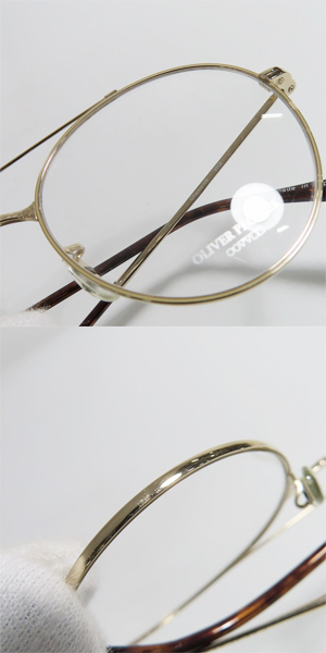 実際に弊社で買取させて頂いたOLIVER PEOPLES/オリバーピープルズ Cheswick WG メタルフレーム メガネフレーム アイウェアの画像 8枚目