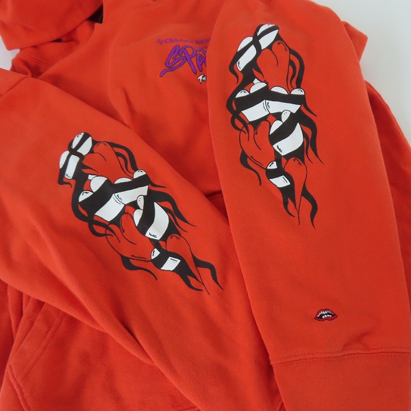 実際に弊社で買取させて頂いた【JPタグ】CHROME HEARTS/クロムハーツMATTY BOY SICK HEART プルオーバーパーカー 408154464/XLの画像 5枚目