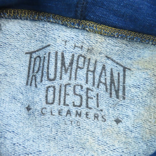 実際に弊社で買取させて頂いたDIESEL/ディーゼル ヴィンテージ加工 ジップアップパーカー /Lの画像 2枚目