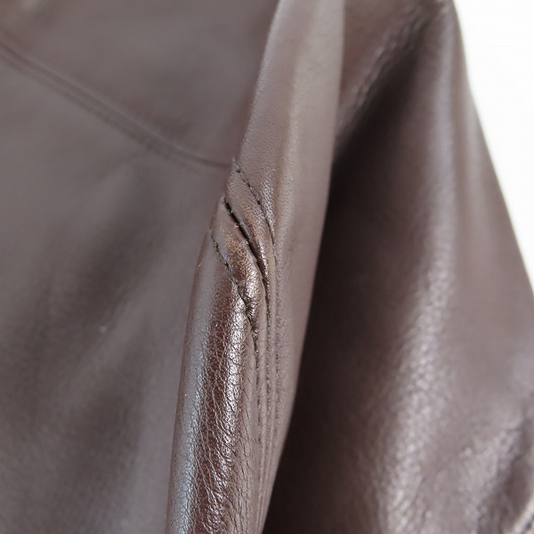 実際に弊社で買取させて頂いたCOACH/コーチ オールドコーチ レザー トートバッグ ブラウン 4082の画像 6枚目