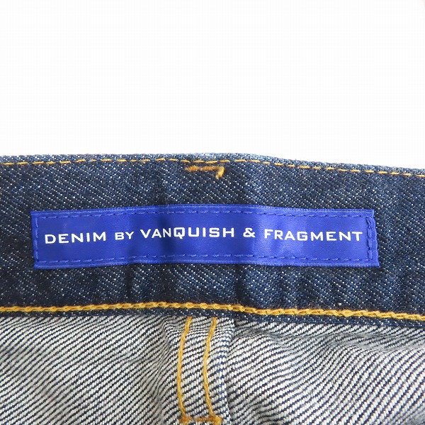 実際に弊社で買取させて頂いたVANQUISH × Fragment Design/ヴァンキッシュ×フラグメントデザイン THREE YEARS WASH デニムパンツ VFP1038/28の画像 3枚目