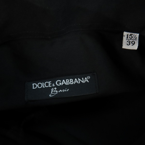 実際に弊社で買取させて頂いたDOLCE&GABBANA Basic/ドルチェ&ガッバーナ ベーシック 長袖シャツ ブラック 39の画像 3枚目