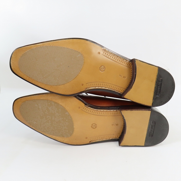 実際に弊社で買取させて頂いたa.testoni/ア・テストーニ スクエアトゥ ブローグシューズ/7の画像 2枚目