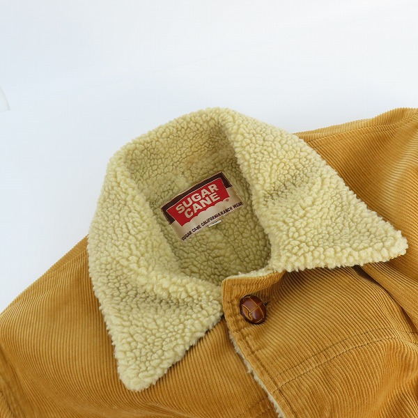 実際に弊社で買取させて頂いたSUGAR CANE/シュガーケーン コーデュロイ生地 ボアランチジャケット SC10497/Mの画像 5枚目