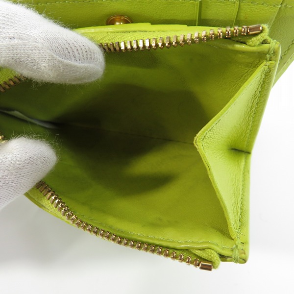 実際に弊社で買取させて頂いたBOTTEGA VENETA/ボッテガヴェネタ イントレチャート ジップ2つ折り財布の画像 6枚目