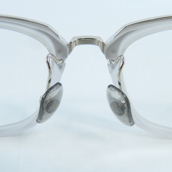 実際に弊社で買取させて頂いた999.9/フォーナインズ チタニウム コンビ アイウェア/メガネフレーム M-114の画像 5枚目