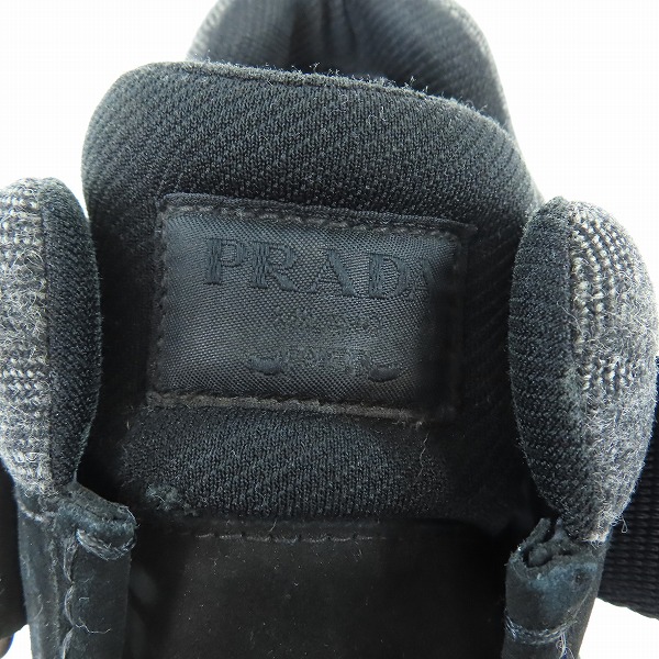 実際に弊社で買取させて頂いたPRADA/プラダ ベルクロ ビブラムソール スエードシューズ /7.5の画像 5枚目