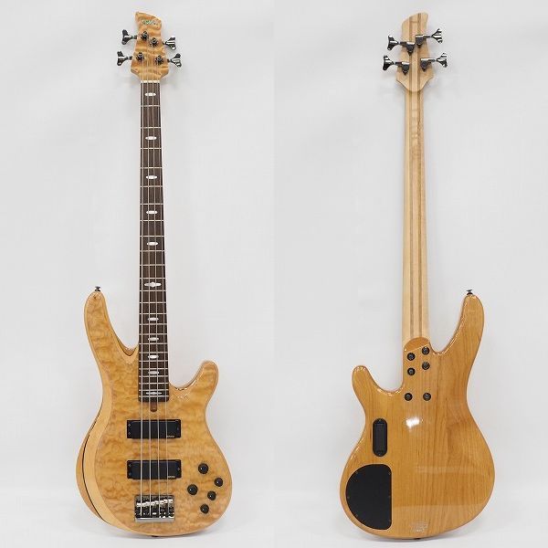 実際に弊社で買取させて頂いた★YAMAHA/ヤマハ TRB1004J NT アクティブ 4弦エレキベース ナチュラル 24F 5ピースネック ギグケース付の画像 1枚目