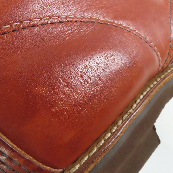 実際に弊社で買取させて頂いたRED WING/レッドウィング ビンテージ/80s MADE IN USA 羽タグ 編み上げブーツ 214の画像 8枚目