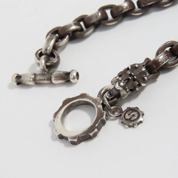 実際に弊社で買取させて頂いた【ギャラ付】STARLINGEAR/スターリンギア ラージプレーンリンク タイニーカービーブレスレット ダイヤモンド 0.02ctの画像 4枚目