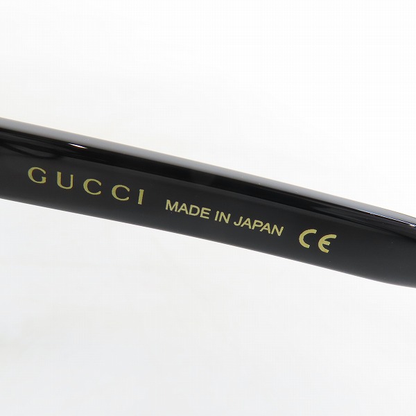実際に弊社で買取させて頂いたGUCCI/グッチ メガネフレーム アイウェア GG0350OA-001の画像 4枚目