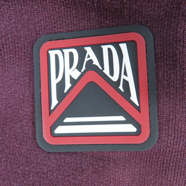 実際に弊社で買取させて頂いた【JPタグ】PRADA/プラダ 18ss ラバーロゴワッペン付き スウェットハーフパンツ UJP117/XS　の画像 3枚目
