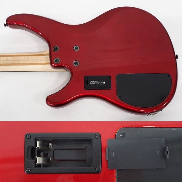 実際に弊社で買取させて頂いた★YAMAHA/ヤマハ TRBX304 CAR アクティブ4弦エレキベース キャンディアップルレッド ソフトケース付の画像 7枚目
