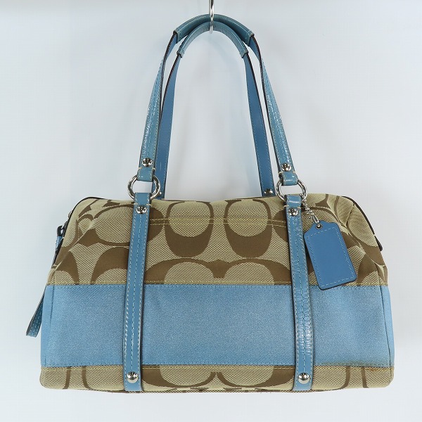 実際に弊社で買取させて頂いたCOACH/コーチ シグネチャー ミニボストン/トートバッグ F13551