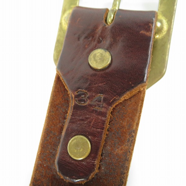 実際に弊社で買取させて頂いたHollywood Trading Company /HTC/エイチティーシー レザーベルト/34 の画像 4枚目