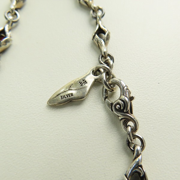 実際に弊社で買取させて頂いたBloody Mary/ブラッディマリー 火の粉 チェーンブレスレット/ガーネットの画像 5枚目