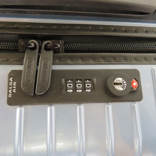 実際に弊社で買取させて頂いたRIMOWA/リモワ SALSA AIR/サルサエアー 4輪マルチホイール キャリーケース アイスブルー 820.53/38Lの画像 5枚目