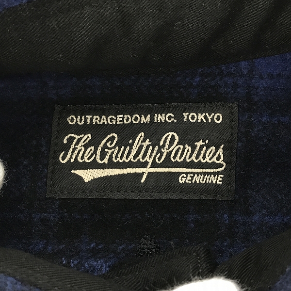 実際に弊社で買取させて頂いたWACKO MARIA/ワコマリア ウール混 チェックシャツ/Sの画像 2枚目