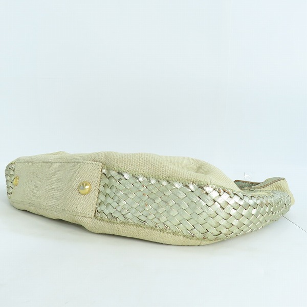 実際に弊社で買取させて頂いたYSL/YVES SAINT LAURENT/イヴサンローラン キャンバス ハンドバッグの画像 2枚目