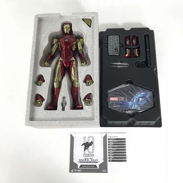 実際に弊社で買取させて頂いたホットトイズ マーベルスタジオ10周年 1/6スケールフィギュア アイアンマン マーク46(コンセプト・アート版)【動作未確認】の画像 8枚目