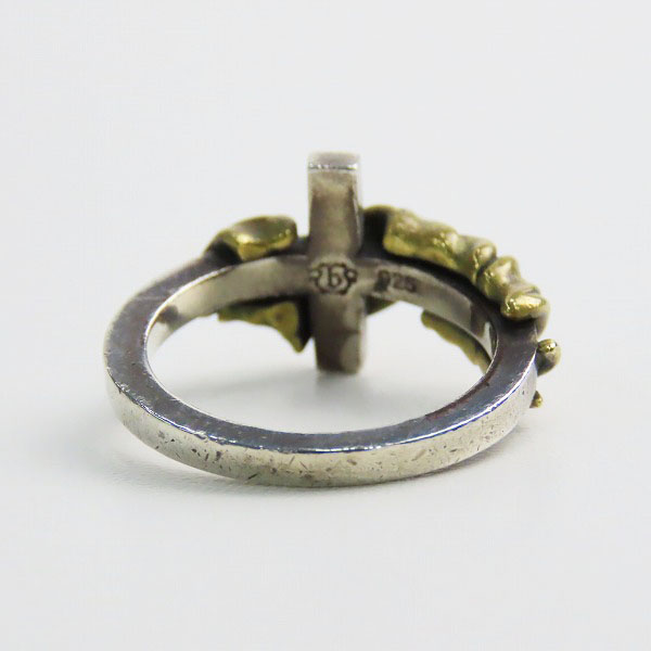 実際に弊社で買取させて頂いたBizarre/ビザール クロス/スカル リング 21.5号の画像 3枚目