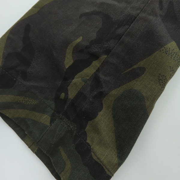 実際に弊社で買取させて頂いた【難有り】EDIFICE/エディフィス 迷彩柄/カモフラ柄 ミリタリージャケット 48の画像 7枚目