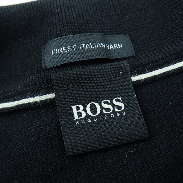 実際に弊社で買取させて頂いたHUGO BOSS/ヒューゴボス長袖ニットポロシャツ/XXLの画像 2枚目
