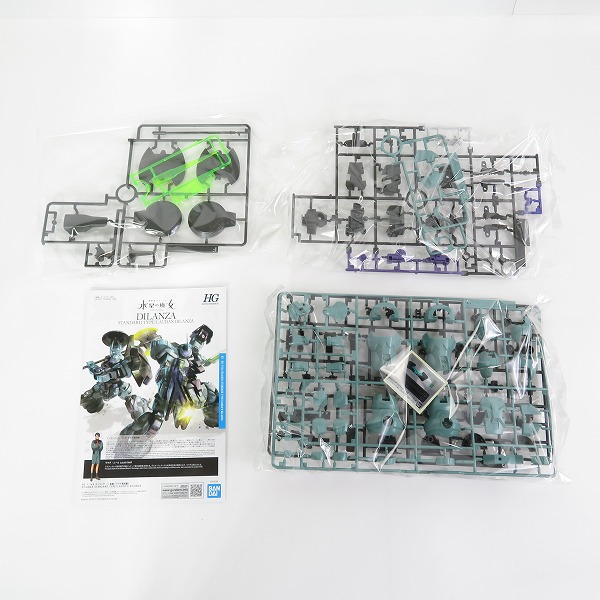 実際に弊社で買取させて頂いた【未組立】BANDAI/バンダイ HG 1/144 機動戦士ガンダム水星の魔女 ディランザ( 一般機/ラウダ専用機)/ハインドリー 4点セットの画像 2枚目