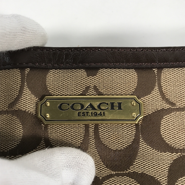 実際に弊社で買取させて頂いたCOACH/コーチ シグネチャー マーケット/トートバックの画像 4枚目