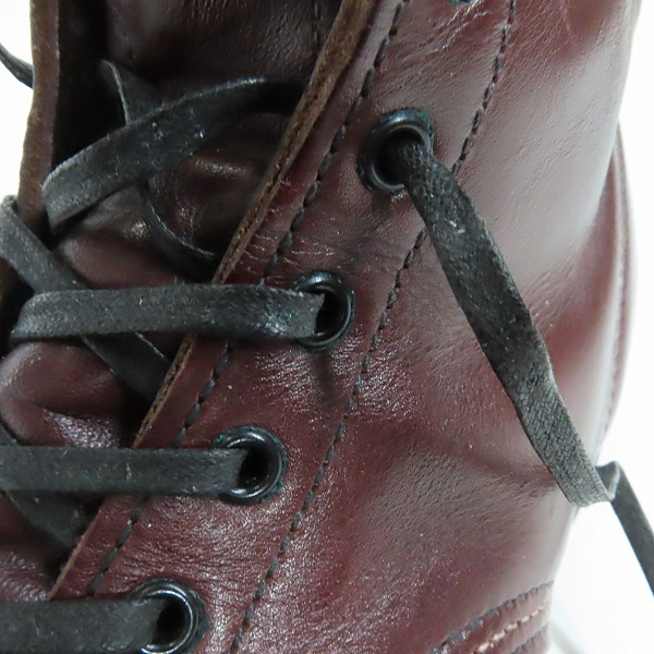 実際に弊社で買取させて頂いたRED WING/レッドウィング BECKMAN/ベックマン ブーツ ブラックチェリー 9011/US9の画像 7枚目