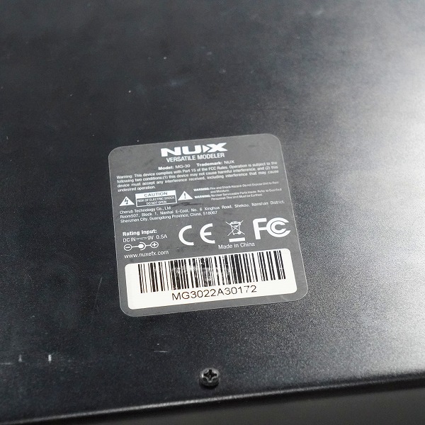 実際に弊社で買取させて頂いたNUX/ニューエックス MG-30 ギター用 マルチエフェクター 動作確認済みの画像 8枚目