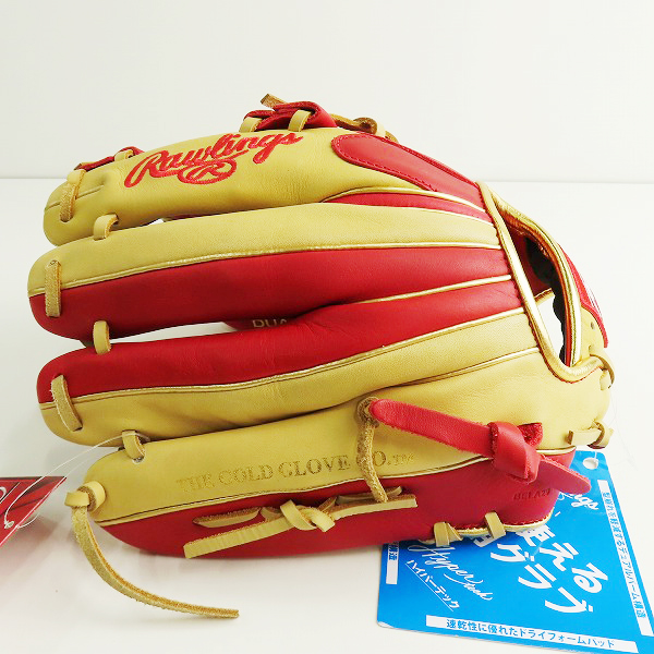 実際に弊社で買取させて頂いた【未使用】Rawlings/ローリングス HYPER TECH COLOR SYNC 軟式/内野手/右投げ用 グローブ GR4HTCN62の画像 1枚目