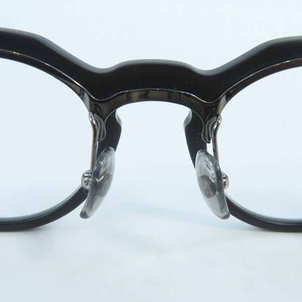 実際に弊社で買取させて頂いた999.9/フォーナインズ  跳ね上げ アイウェア/メガネフレーム ブラックマット NPM-57の画像 6枚目