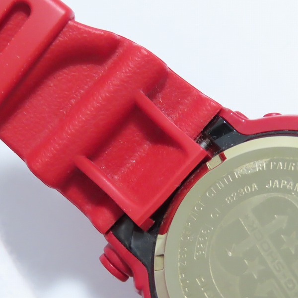 実際に弊社で買取させて頂いたG-SHOCK/Gショック FROGMAN/フロッグマン 30周年記念モデル ライジングレッド タフソーラー 腕時計/ウォッチ GF-8230A-4JRの画像 6枚目