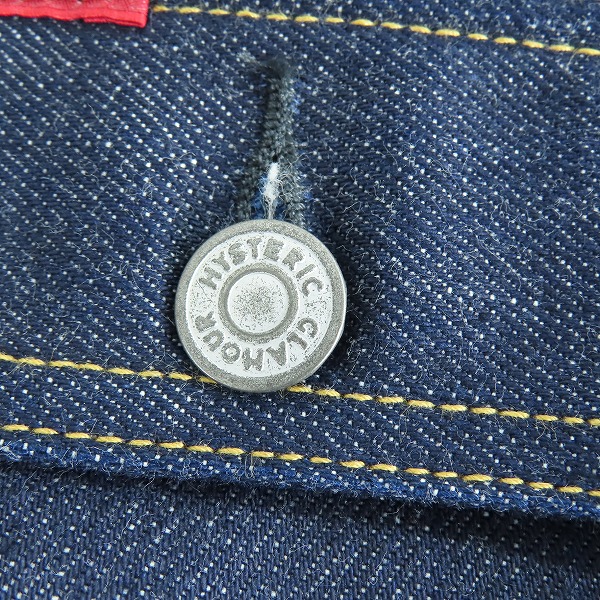 実際に弊社で買取させて頂いたHYSTERIC GLAMOUR/ヒステリックグラマー RAWデニム 2ND TYPE デニムジャケット 0261AB09/Mの画像 8枚目
