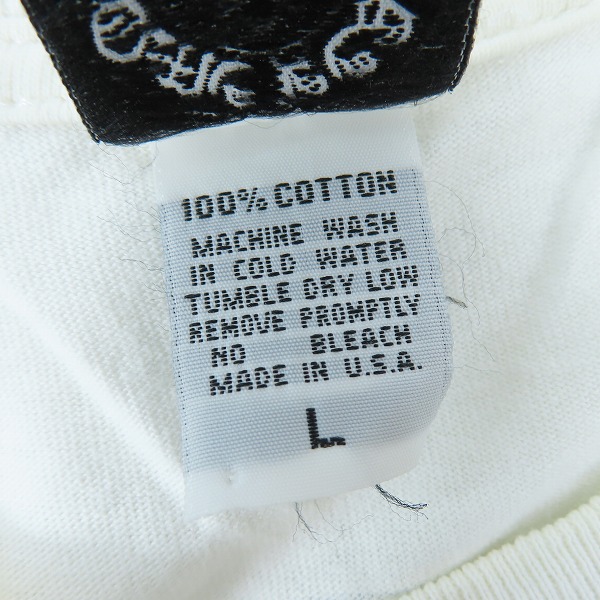 実際に弊社で買取させて頂いたCHROME HEARTS/クロムハーツ USA製 ダガー/ホースシュープリント 胸ポケット 半袖Tシャツ Lの画像 3枚目