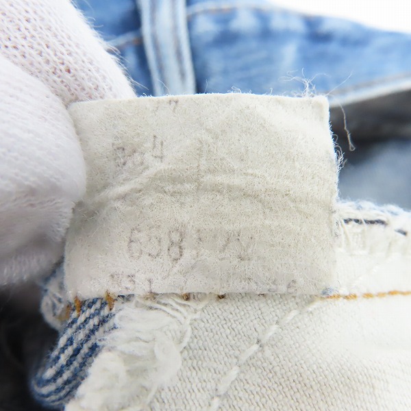 実際に弊社で買取させて頂いたLevi's/リーバイス ヴィンテージ オレンジタブ 刻印8 TALONジップ デニムパンツの画像 8枚目