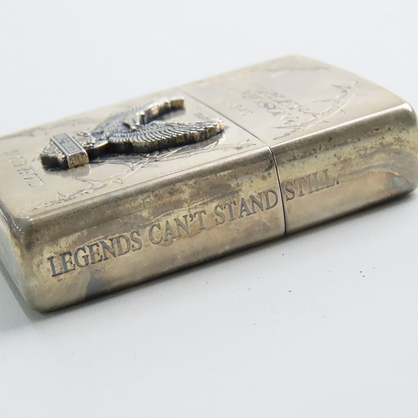 実際に弊社で買取させて頂いたZIPPO/ジッポー HARLEY-DAVIDSON/ハーレーダビッドソン イーグル メタル 茨/1998年製の画像 4枚目