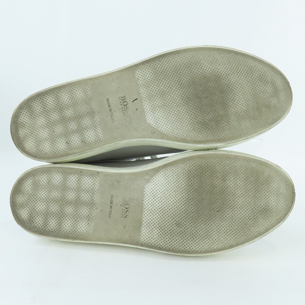 実際に弊社で買取させて頂いたHUGO BOSS/ヒューゴボス Trainers レザー シューズ/スニーカー グレー 50407828/45の画像 2枚目