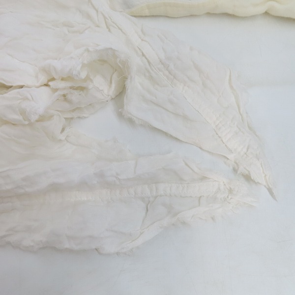 実際に弊社で買取させて頂いたLGB/ルグランブルー シワ加工 長袖シャツ ホワイト SHIRT-G/M 91059/1の画像 6枚目