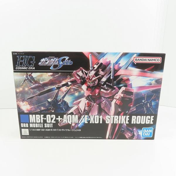 実際に弊社で買取させて頂いた【未組立】BANDAI/バンダイ HG 1/144 機動戦士ガンダムSEED MBF-02+AQM/E-X01 ストライクルージュ