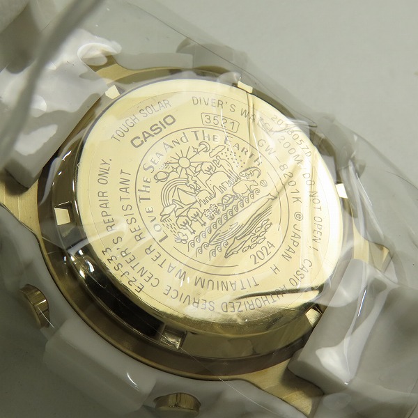 実際に弊社で買取させて頂いた【保証期間内/未使用】G-SHOCK/Gショック フロッグマンICERCJapan/30周年記念モデルMASTER OF G SEA/タフソーラー GW-8201K-7JRの画像 4枚目