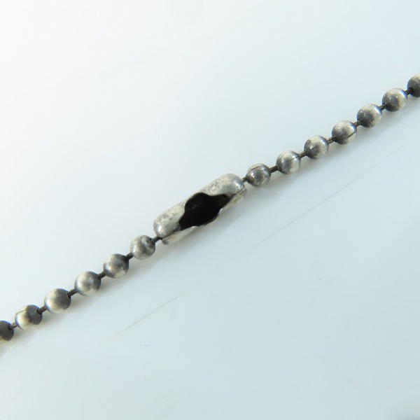 実際に弊社で買取させて頂いたCHROME HEARTS/クロムハーツ フレームド ハートチャーム ボールチェーン付き ネックレスの画像 5枚目