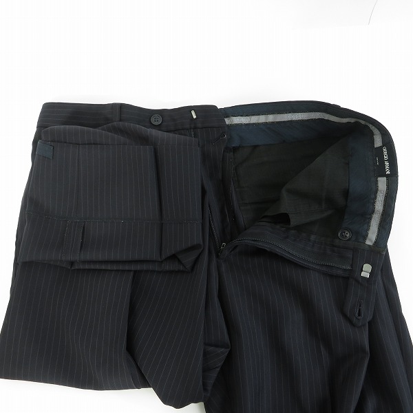 実際に弊社で買取させて頂いた【JPタグ】GIORGIO ARMANI/ジョルジオアルマーニ セットアップ スーツ ストライプ ジャケット/パンツ/54の画像 5枚目