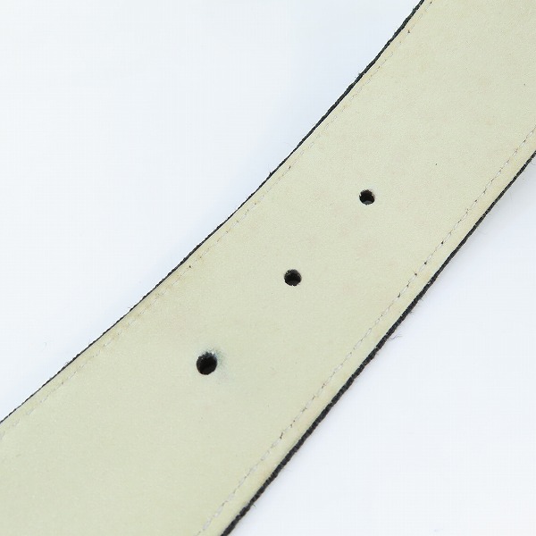 実際に弊社で買取させて頂いたBVLGARI/ブルガリ キャンバス×レザーベルト ゴールドバックル 105/42の画像 5枚目