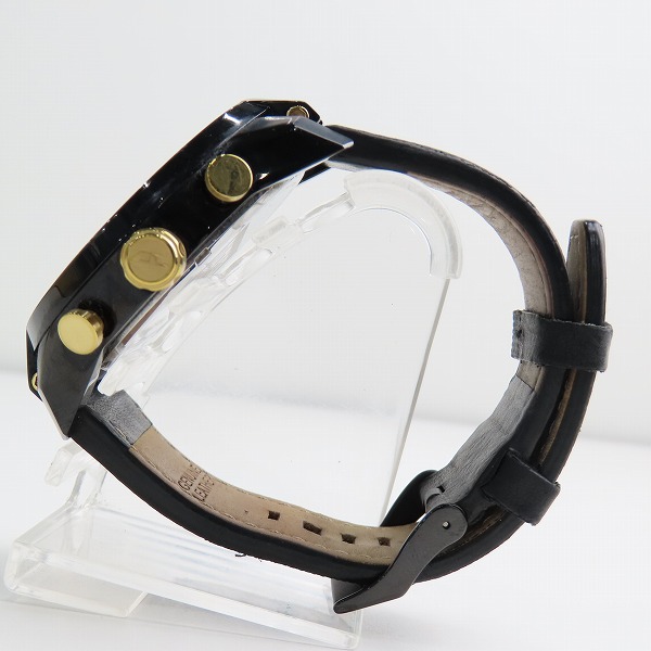 実際に弊社で買取させて頂いたDIESEL/ディーゼル SPLIT/スプリット レザーベルト 時計/ウォッチ DZ4610の画像 1枚目