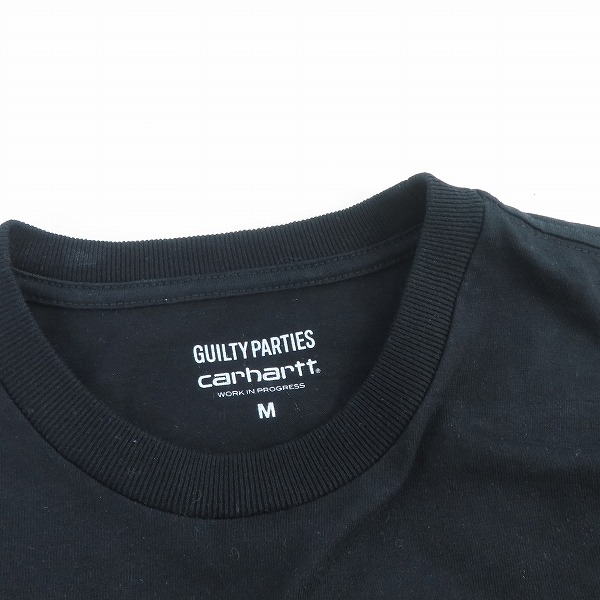 実際に弊社で買取させて頂いたWACKO MARIA×Carhartt/ワコマリア×カーハート AMERICAN SCRIPT/アメリカンスクリプト ロゴ刺繍 半袖Tシャツ/Mの画像 2枚目