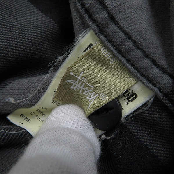 実際に弊社で買取させて頂いたSTUSSY×NEIGHBORHOOD/ステューシー×ネイバーフッド Saber.Check/C-Shirt.SS チェック柄 半袖シャツ/BESTN-SH-M02/Mの画像 4枚目