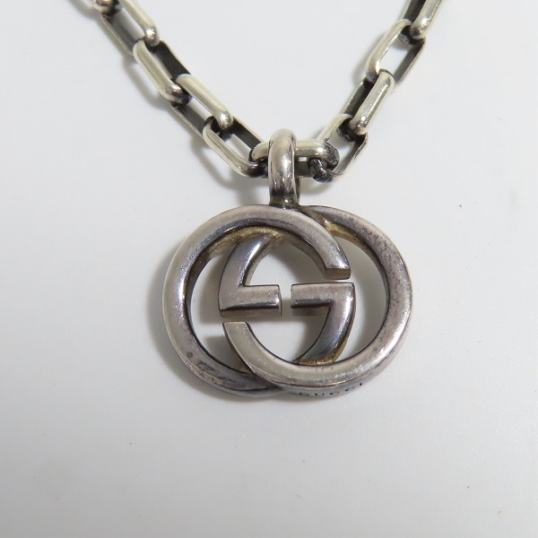 実際に弊社で買取させて頂いたGUCCI/グッチ インターロッキング GGロゴ ネックレスの画像 1枚目
